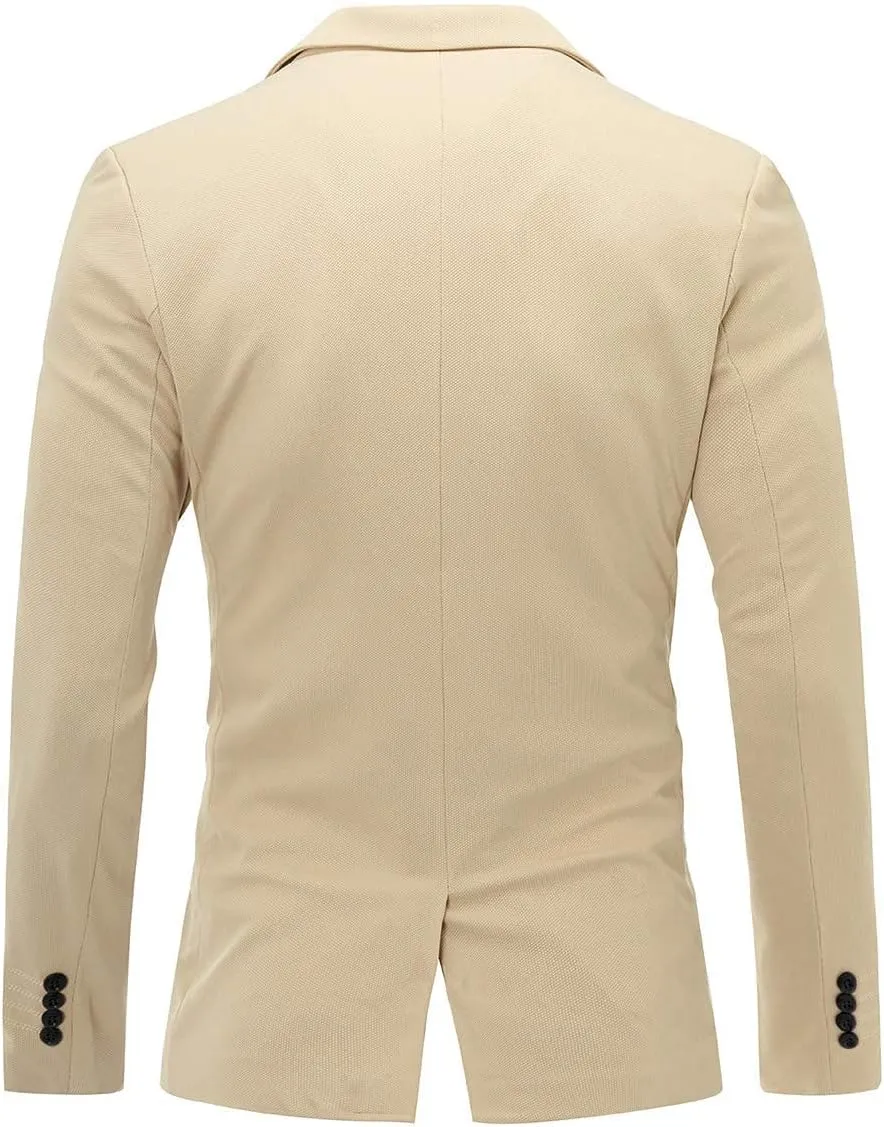 Cloudstyle Men's Suit Jacket One Button Slim Fit Sport Coat Business Daily Blazer