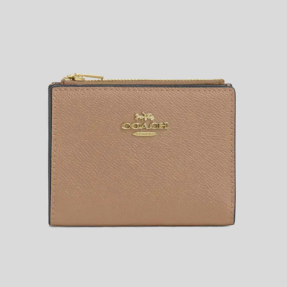 COACH Billfold Wallet Gold/Taupe RS-CR983