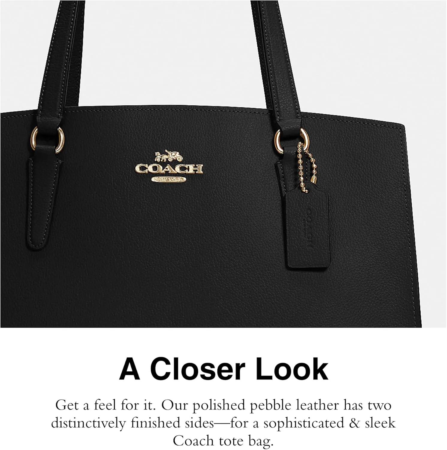 COACH Tatum Carryall 40, Black True Red