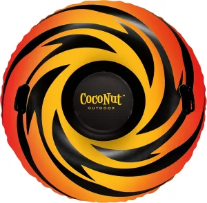 CocoNut Outdoor- 48” Inflatable Snow Rings - Heavy Duty Snow Sleds with Sturdy Handles for Kids, Teens and Adults-Cold Resistant Toboggan -Lightweight Tubes for Boys and Girls