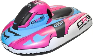 CocoNut Outdoor- 50” Inflatable Snowmobile Sleds- Heavy Duty Snow Sleds with Sturdy Handles for Kids, Teens and Adults-Cold Resistant Toboggans -Lightweight Tubes for Boys and Girls