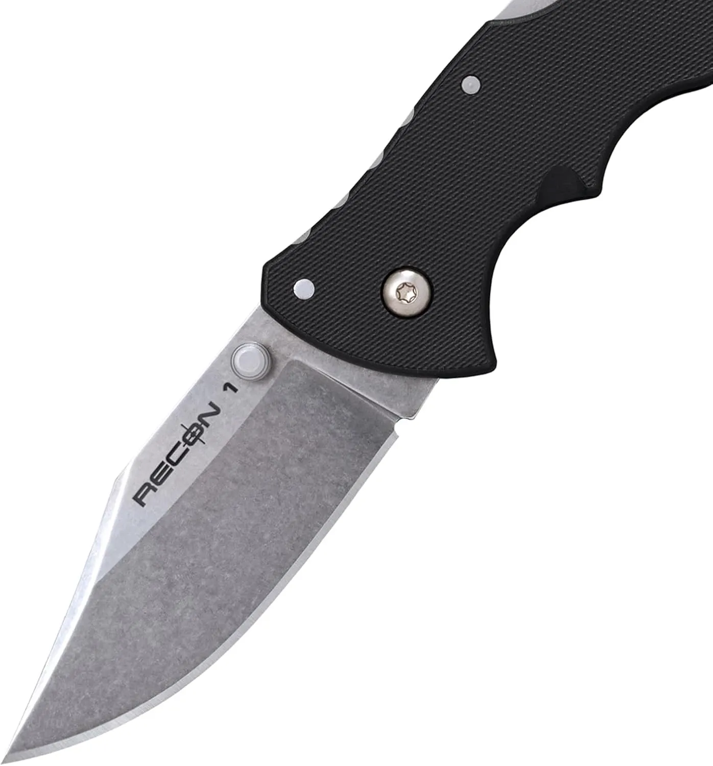 Cold Steel Mini Recon 1 3" AUS10A Razor-Sharp Blade 4" GFN Handle Tactical Folding Knife w/Tri-Ad Lock, Ambidextrous Pocket/Belt Clip