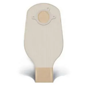 ConvaTec 401501 Natura 12" Two-Piece Drainable Pouch with 2-Sided Comfort Panel, Tail Clip, Opaque, 1-1/2" Flange, Pack of 10