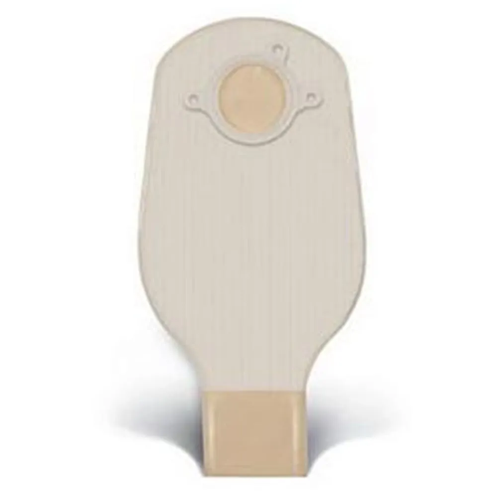 ConvaTec 401501 Natura 12" Two-Piece Drainable Pouch with 2-Sided Comfort Panel, Tail Clip, Opaque, 1-1/2" Flange, Pack of 10