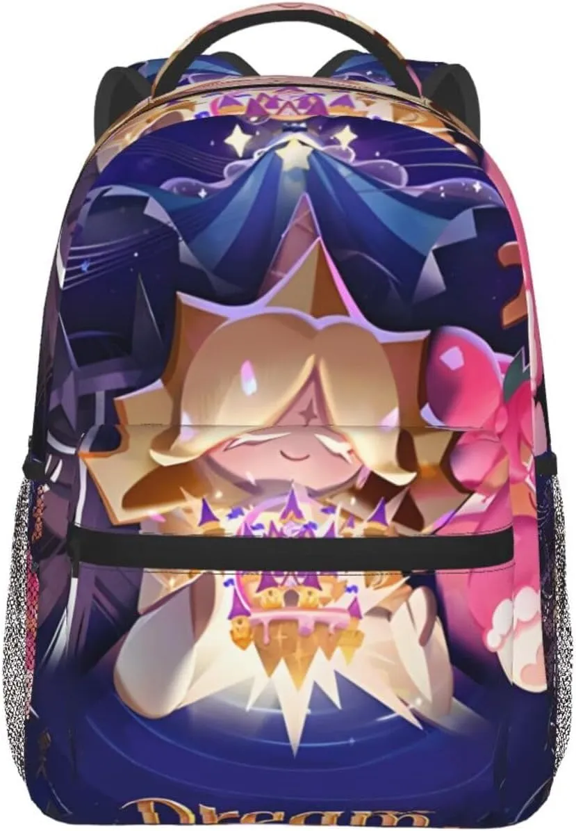 Cookie Run Kingdom Shadow Milk Cookie Fashion Backpack, Travel, School, Computer Bag
