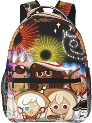 Cookie Run Kingdom Shadow Milk Cookie Fashion Backpack, Travel, School, Computer Bag
