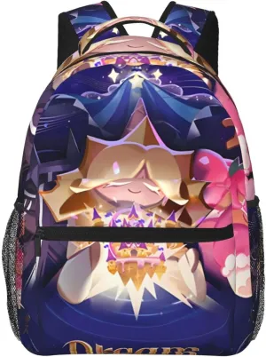 Cookie Run Kingdom Shadow Milk Cookie Fashion Backpack, Travel, School, Computer Bag