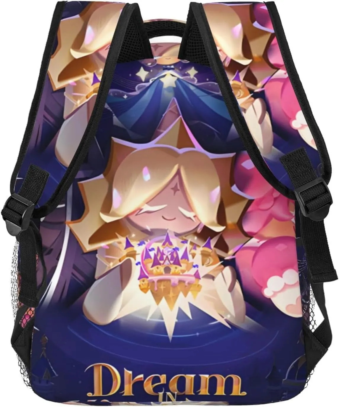Cookie Run Kingdom Shadow Milk Cookie Fashion Backpack, Travel, School, Computer Bag