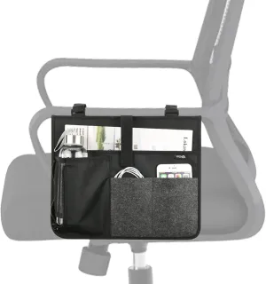 Cosmos Armrest Chair Side Organizer Bedside Caddy Organizer Bed Buk Storage Bag Armchair Wheelchair Hanging Side Pocket Bag for Ipad, Tablet, Cellphone, Remote Control, Magazines, Books & Water Bottle