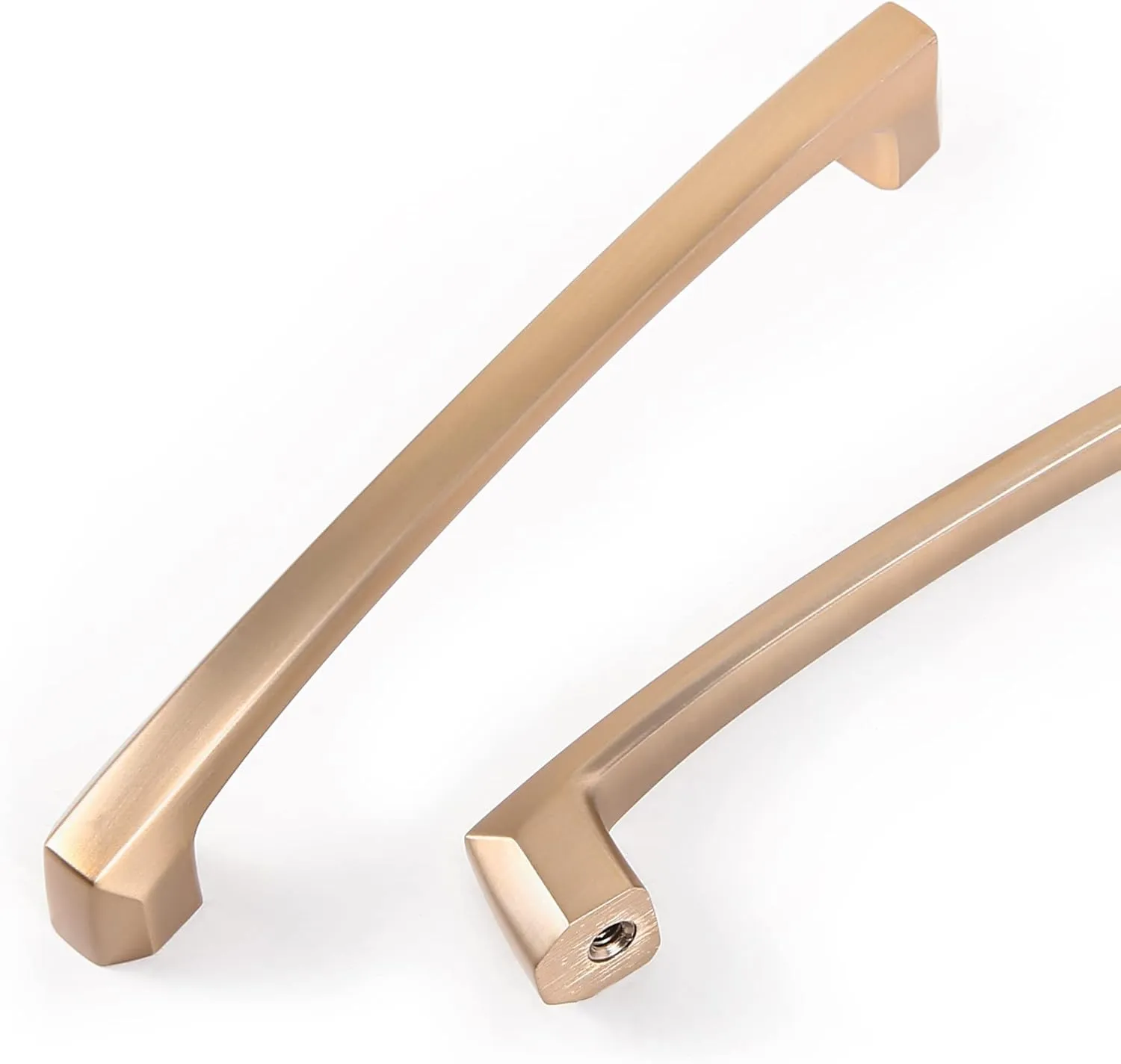 COTYKILEY 10 Pack 5 Inch(128mm) Champagne Copper Kitchen Cabinet Handles Brushed Brass Cabinet Pulls Cabinet Door Handles Gold Kitchen Cabinet Hardware