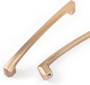 COTYKILEY 10 Pack 5 Inch(128mm) Champagne Copper Kitchen Cabinet Handles Brushed Brass Cabinet Pulls Cabinet Door Handles Gold Kitchen Cabinet Hardware