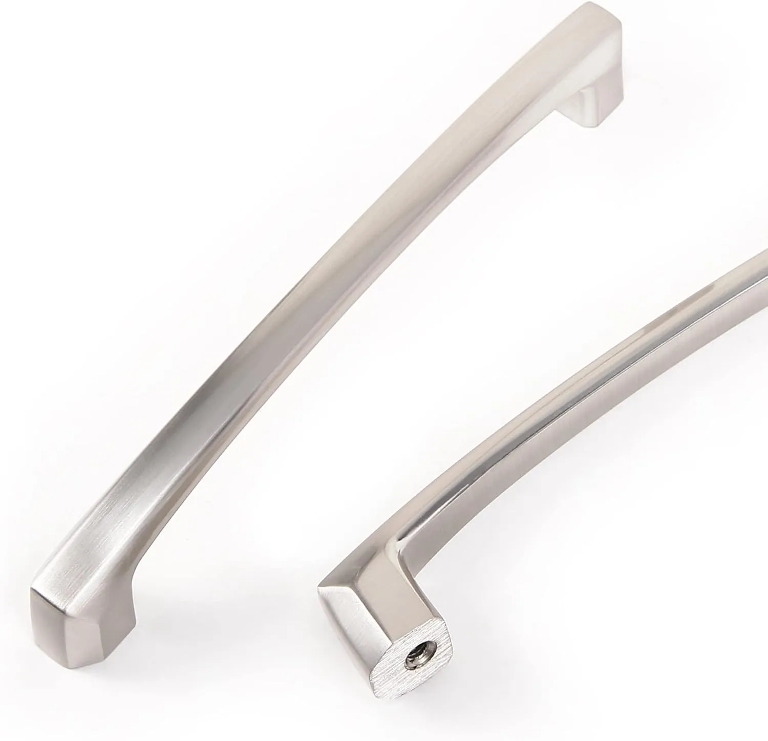COTYKILEY 10 Pack 5Inch(128mm) Brushed Satin Nickel Kitchen Cabinet Handles Silver Cabinet Pulls Cabinet Door Handles Kitchen Cabinet Hardware Cupboard Drawer Pulls Dresser Handles