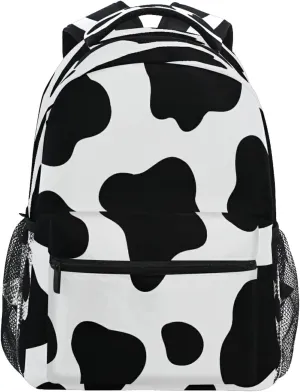 Cow Printed Backpack School Bags Bookbags for Kids Daypack Bag Laptop Backpacks
