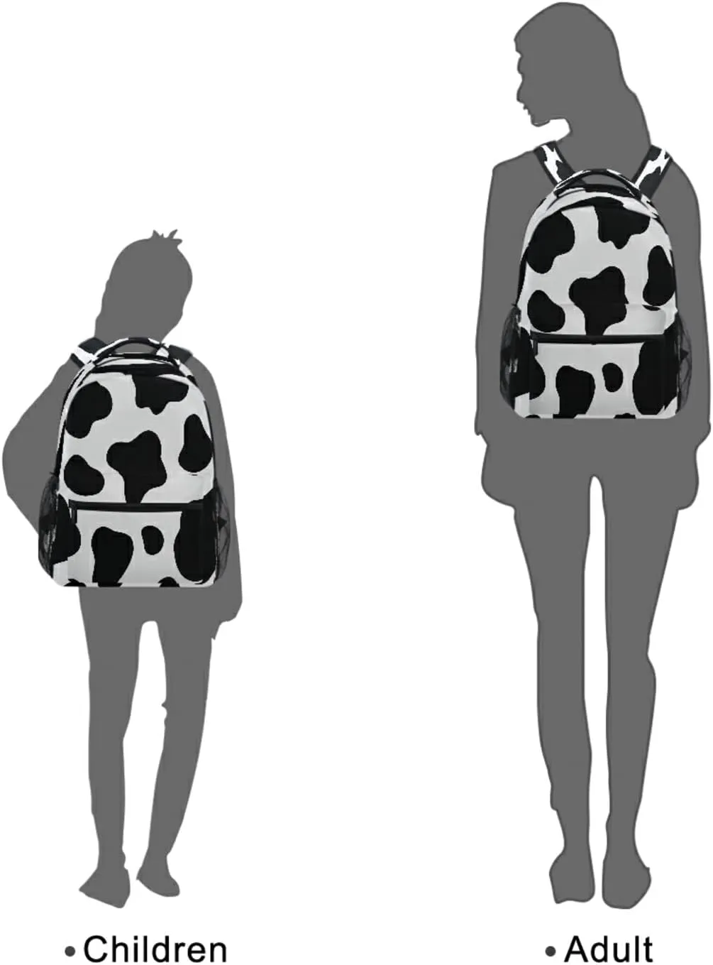 Cow Printed Backpack School Bags Bookbags for Kids Daypack Bag Laptop Backpacks