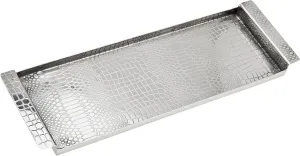 Croco Tray W/ Handles 13x5