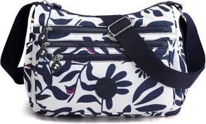 Crossbody Bag for Women Multi Pocket Shoulder Bag Messenger Bag Casual Nylon Purse Handbag