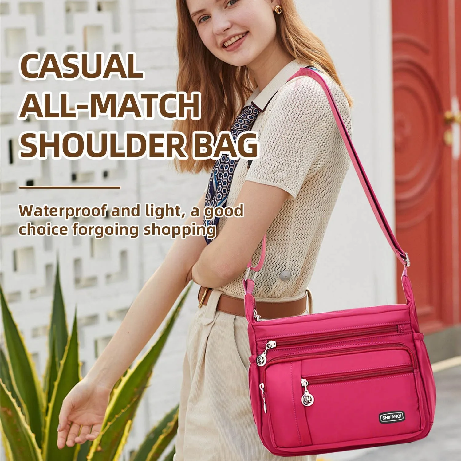 Crossbody Bag for Women,Multi Pockets Cross Body Purses for Women, Ladies Shoulder Bag, Travel Purses and Handbags