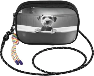 Crossbody Bag Funny Dog Bathtub for Women Cell Phone Purses Women's Small Shoulder Handbags Wallet Purse with Strap