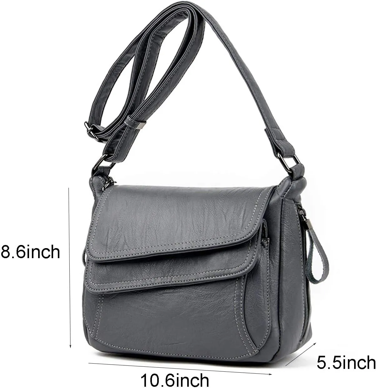Crossbody Purses for Women PU Leather Hobo Shoulder Bags Travel Purses and Handbags Medium Pocketbooks