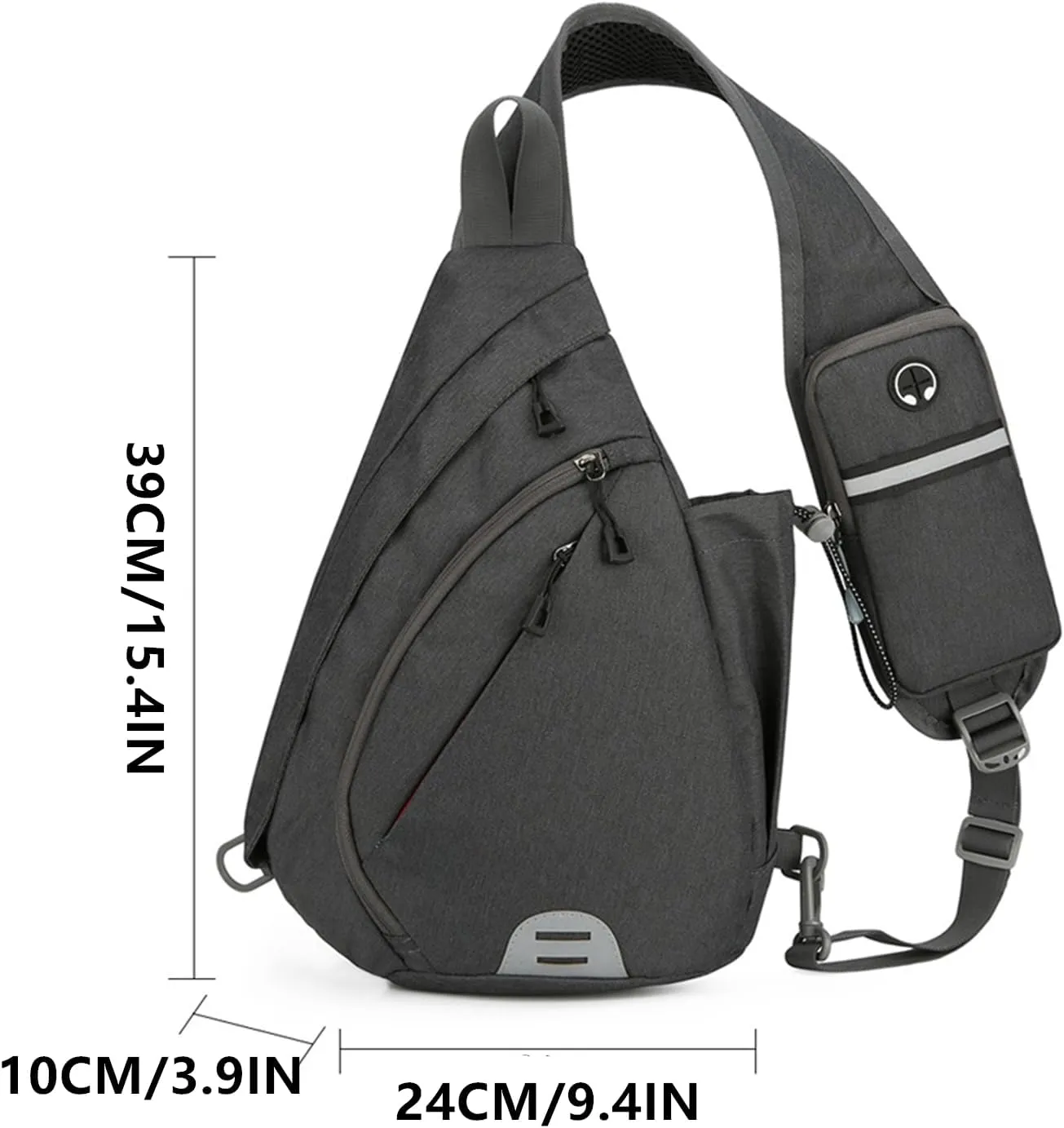 Crossbody Sling Backpack Sling Bag for Men Women Travel Hiking Chest Bag Daypack (Blue)