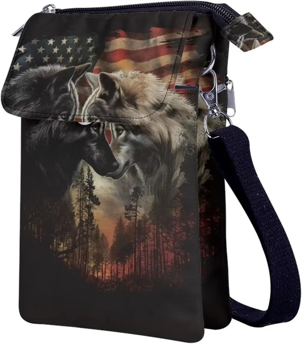 Crossbody Sling Bag for Women Cellphone Storage Purse Multi Pockets Messenger Bag
