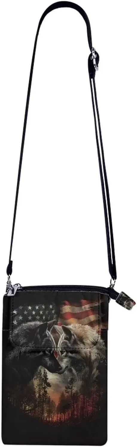 Crossbody Sling Bag for Women Cellphone Storage Purse Multi Pockets Messenger Bag