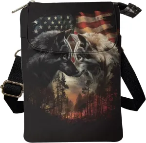 Crossbody Sling Bag for Women Cellphone Storage Purse Multi Pockets Messenger Bag