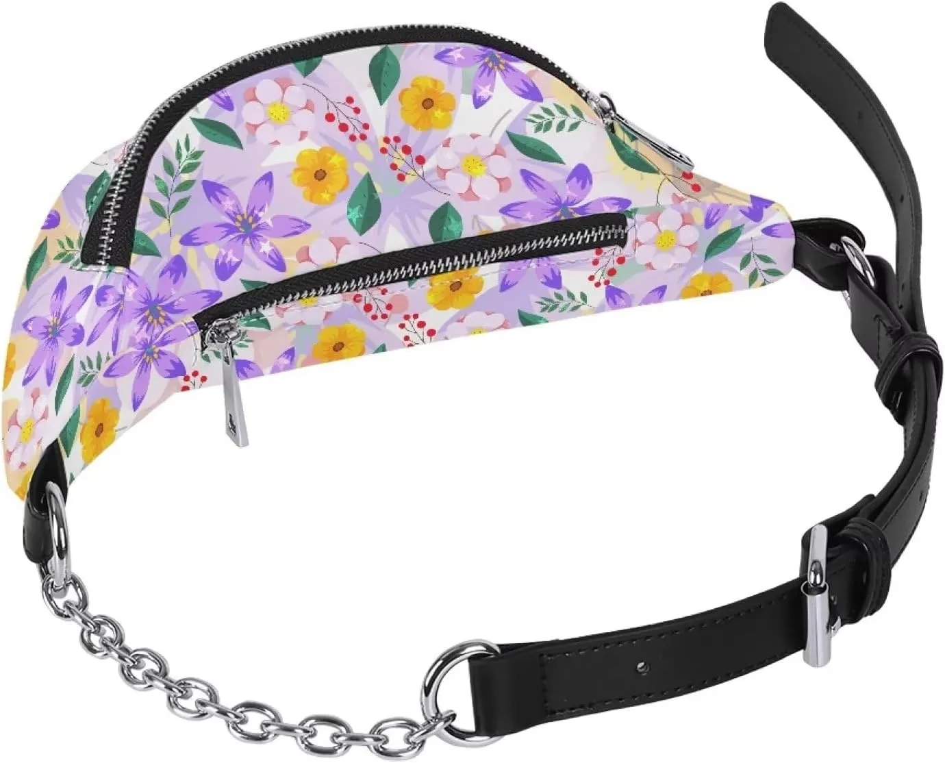 Crushed Flower Shoulder Bag Travel Lightweight PU Shoulder Pouch Bag Stylish and Versatile Cell Phone Purses Travel Pouch for Travel Running Hiking Workouts Sports