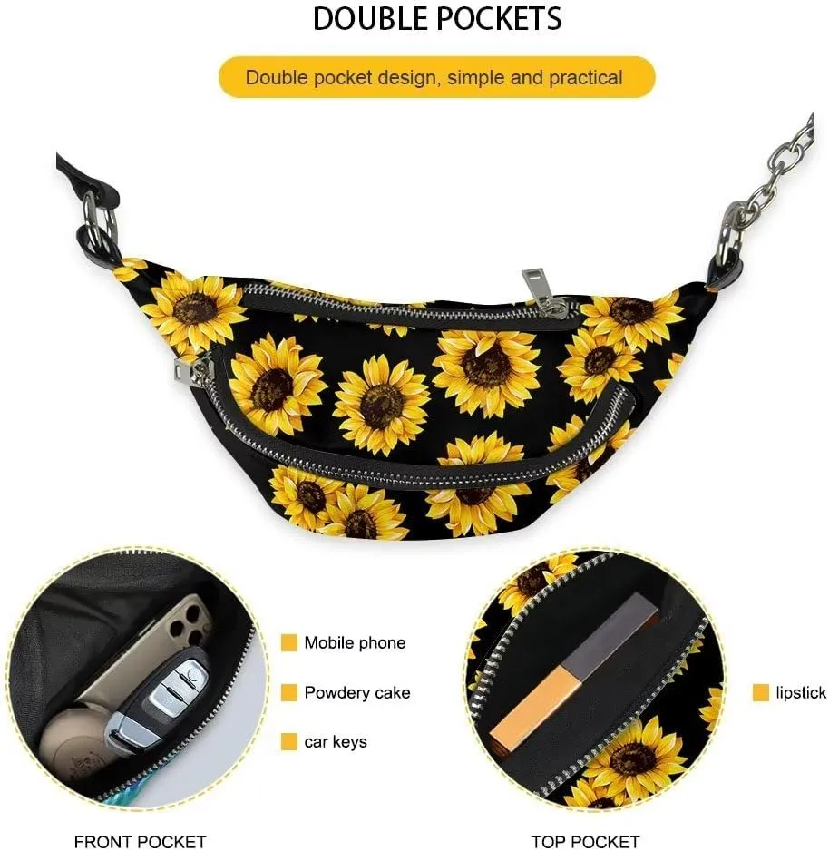 Crushed Flower Shoulder Bag Travel Lightweight PU Shoulder Pouch Bag Stylish and Versatile Cell Phone Purses Travel Pouch for Travel Running Hiking Workouts Sports