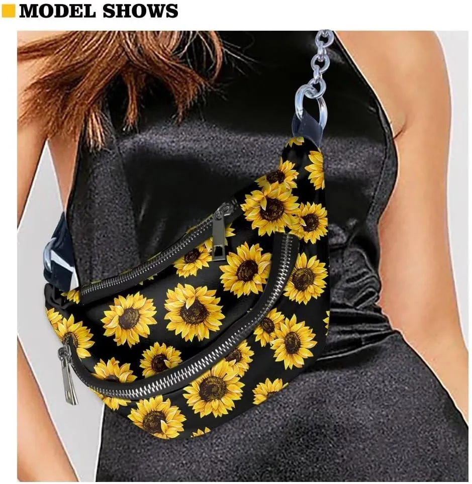 Crushed Flower Shoulder Bag Travel Lightweight PU Shoulder Pouch Bag Stylish and Versatile Cell Phone Purses Travel Pouch for Travel Running Hiking Workouts Sports