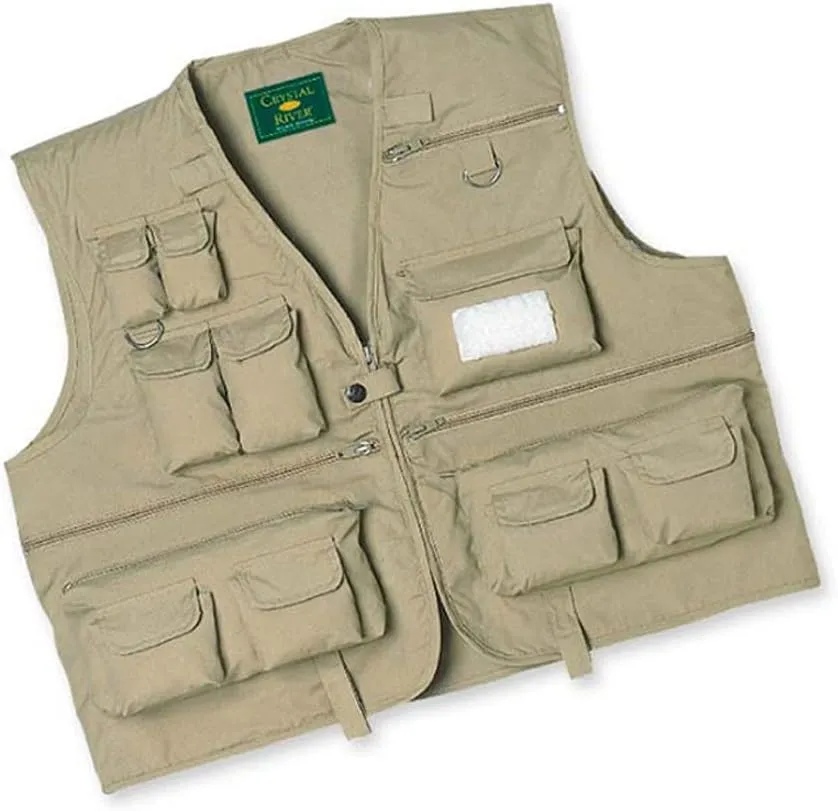 Crystal River Unisex Adult Modern C/R UTILITY VEST TAN LARGE, Multi