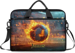 Custom-Laptop-Bag for-Adults Women Men Personalized with-Name Computer-Bag Colorful Basketball