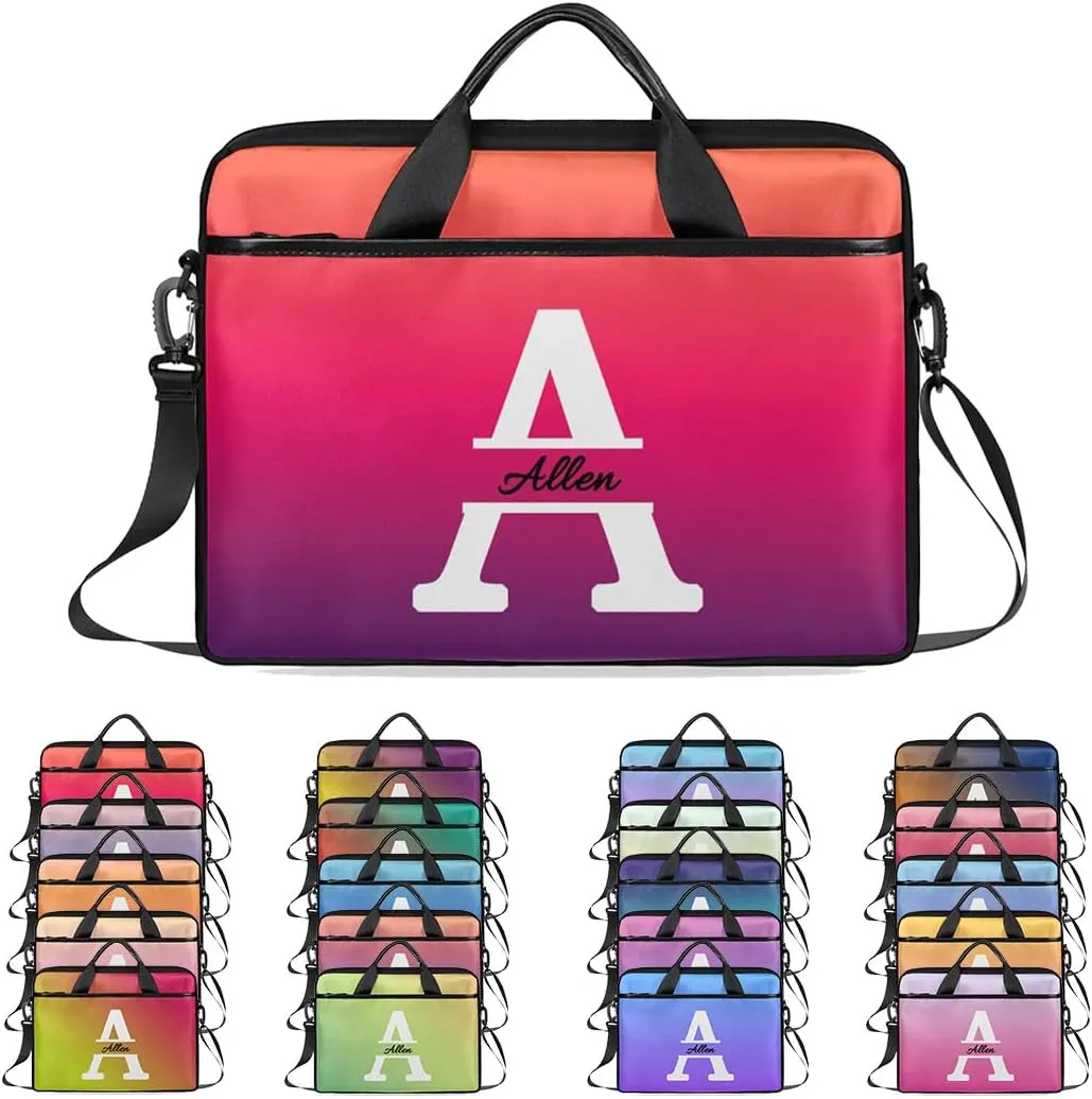 Custom Laptop Bag, Personalized Shoulder Bag for Laptop, Portable Computer Bag ，Gifts for Business Office