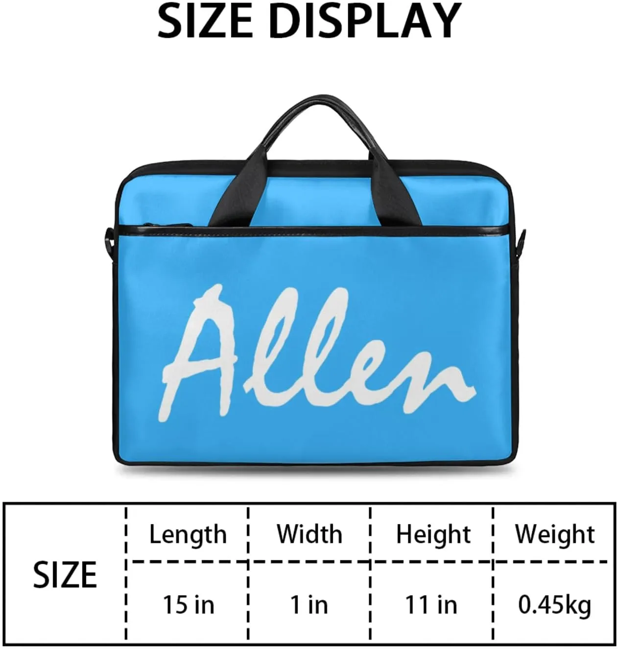 Custom Laptop Bag, Personalized Shoulder Bag for Laptop, Portable Computer Bag ，Gifts for Business Office