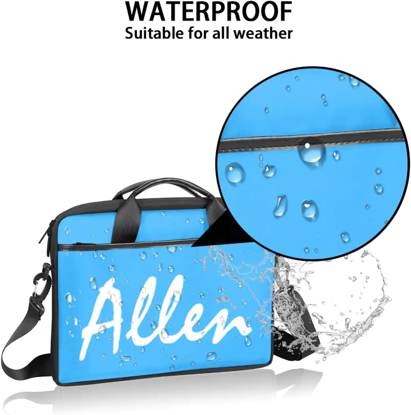 Custom Laptop Bag, Personalized Shoulder Bag for Laptop, Portable Computer Bag ，Gifts for Business Office