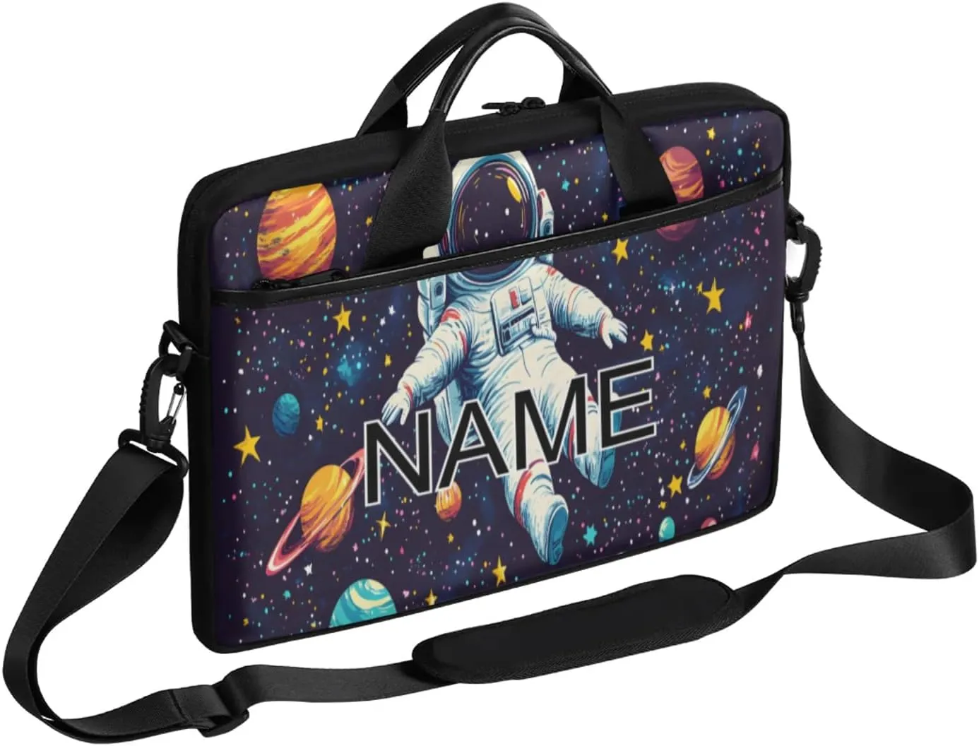 Custom Laptop Bag with Name Personalized 15 Inch Shoulder Computer Bag