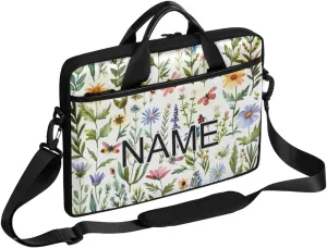 Custom Laptop Bag with Name Personalized 15 Inch Shoulder Computer Bag