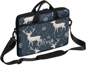Custom Laptop Bag with Name Personalized 15 Inch Shoulder Computer Bag