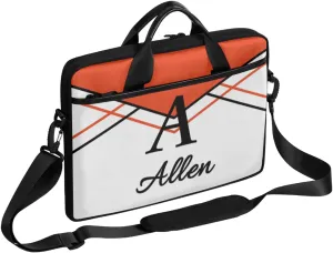 Custom Laptop Bag,Personalized Shoulder Bag for Laptop,Portable Computer Bag,Gifts for Business Office White Stitching