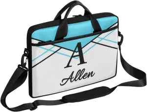 Custom Laptop Bag,Personalized Shoulder Bag for Laptop,Portable Computer Bag,Gifts for Business Office White Stitching