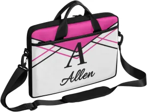 Custom Laptop Bag,Personalized Shoulder Bag for Laptop,Portable Computer Bag,Gifts for Business Office White Stitching