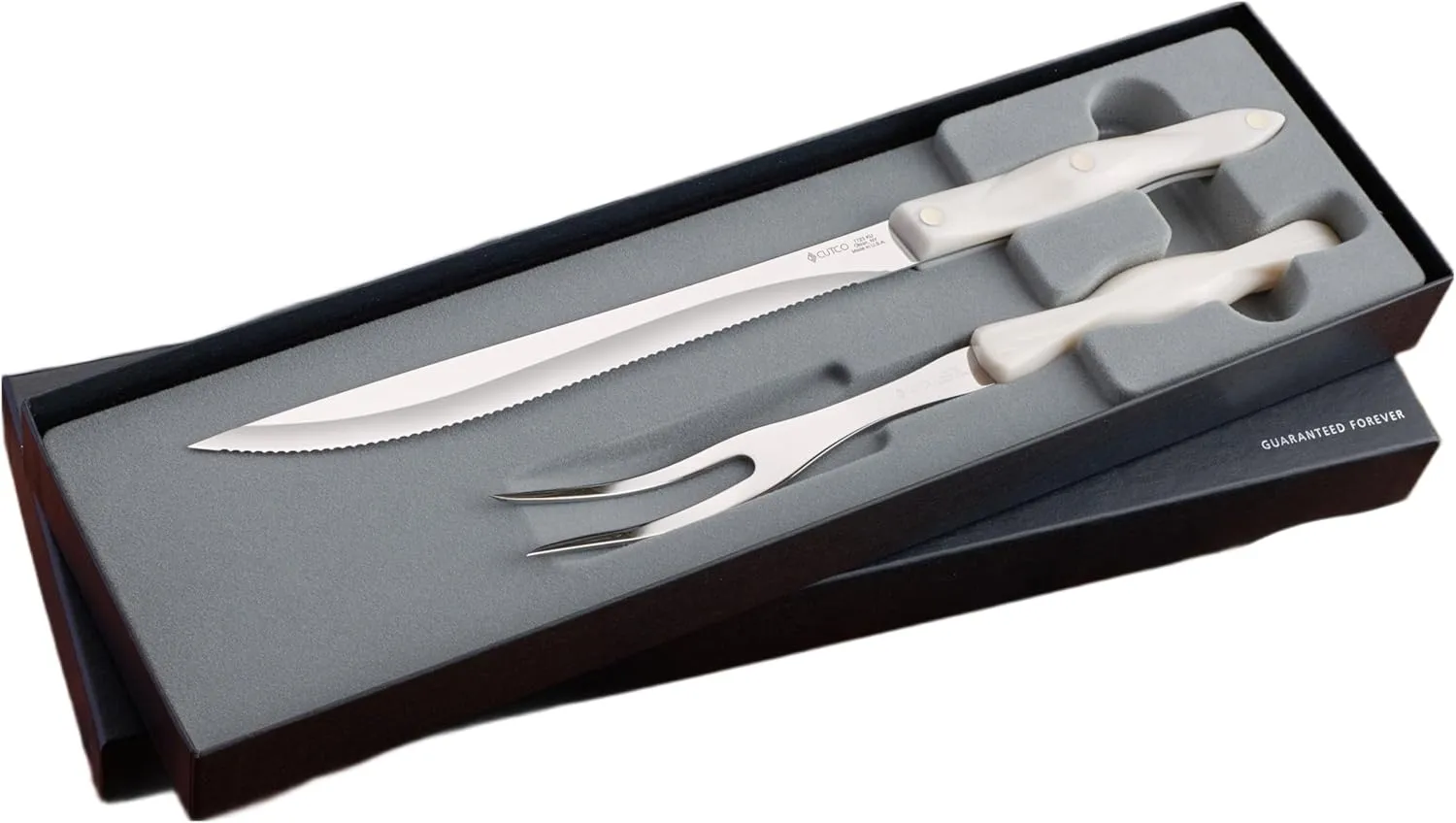 Cutco 1834 Carving Set with Pearl White Handles