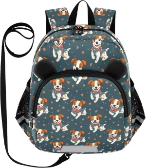 Cute Ears Daycare Backpack Leash Little Girls Anti-Lost Personalized Toddler Book Bag with Reflective Strip Cute Cartoon Animal Bear Cartoon Animal Dog Pet mochilas para ni?os de 5 a?os kinder