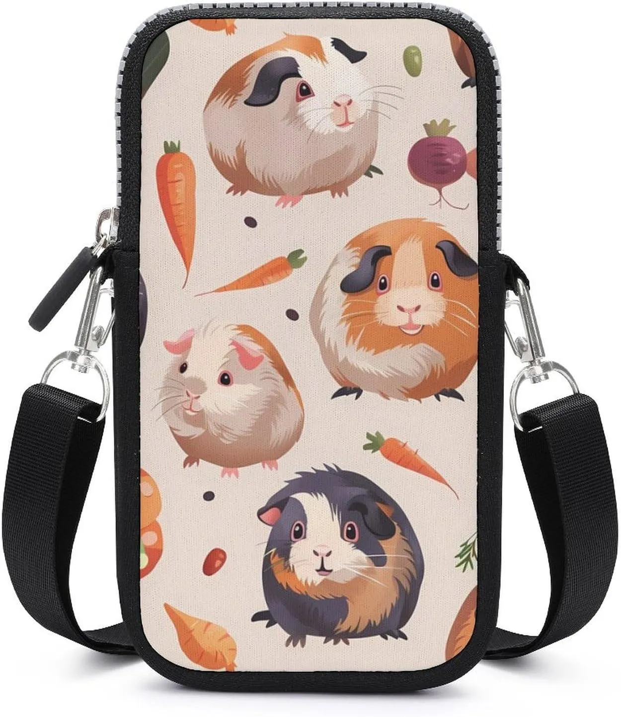 Cute Guinea Pigs Crossbody Bag for Women Men Phone Purses Shoulder Bag Handbag