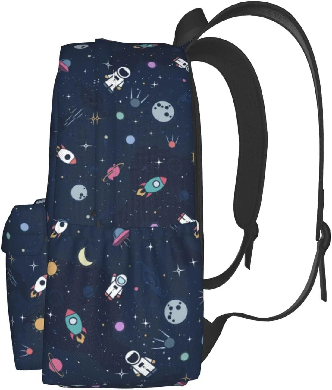 Cute Space Astronaut Casual Daypack Laptop Bag School Bookbag Travel Backpack For Kids Teen Boy Girl