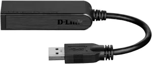 D-Link USB 3.0 to Gigabit Ethernet Adapter - USB to RJ45 for 10/100/1000 Network - Windows and Mac OS (DUB-1312)