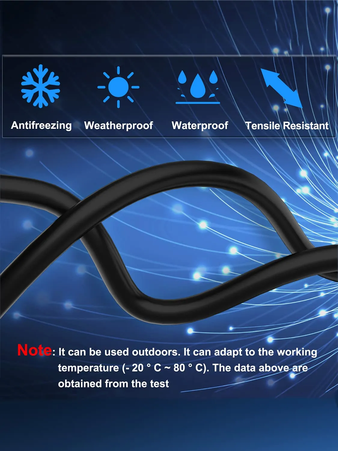 Dacrown Cat 8 Ethernet Cable 50 ft Shielded, Indoor&Outdoor, Heavy Duty High Speed Direct Burial 26AWG Network Wire, 40Gbps 2000Mhz SFTP Patch Cord, in Wall&Weatherproof RJ45 Cable for Router/Modem