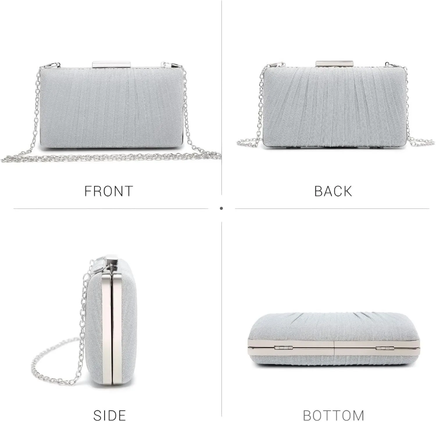 Dasein Women Evening Purses Clutch Bags Formal Party Clutches Wedding Purses Cocktail Prom Handbags