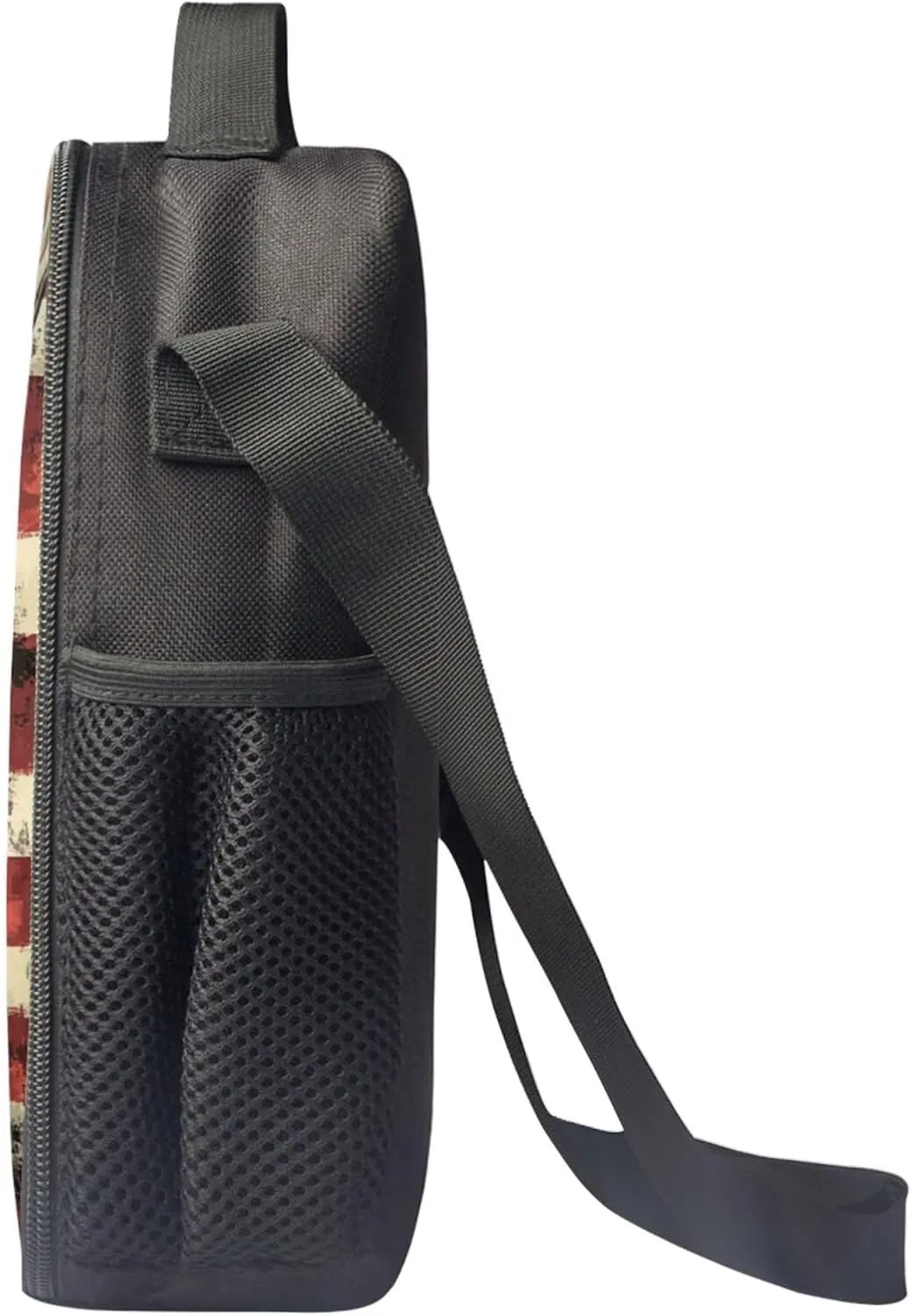 Deer School Backpack for Boys 7-10 10-12 Elementary School Bag with Lunch Bag Set with Pencil Case American Flag Bookbag Back To School Satchel Middle School Daypack