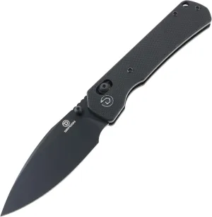 DEFCON Ultra Lite Series Folding Pocket Knife, 3.15" 14C28N Blade, 4" Handle, 2 oz overall weight, Axis Locking Mechanism, G10 Scale Handle, Pocket Clip, EDC (Black Drop Point)